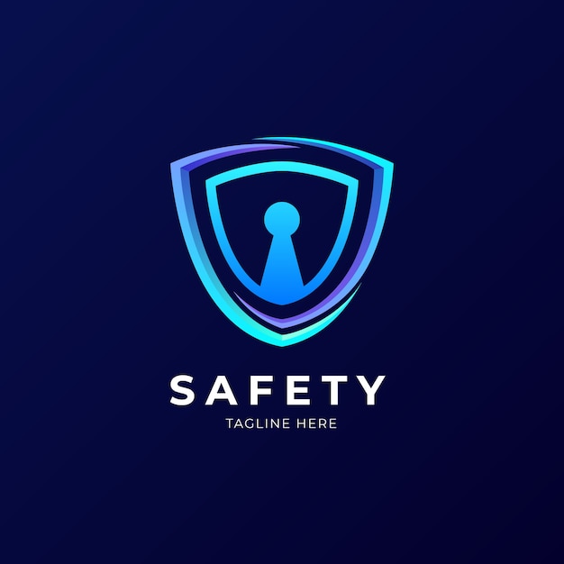 Gradient safety logo template