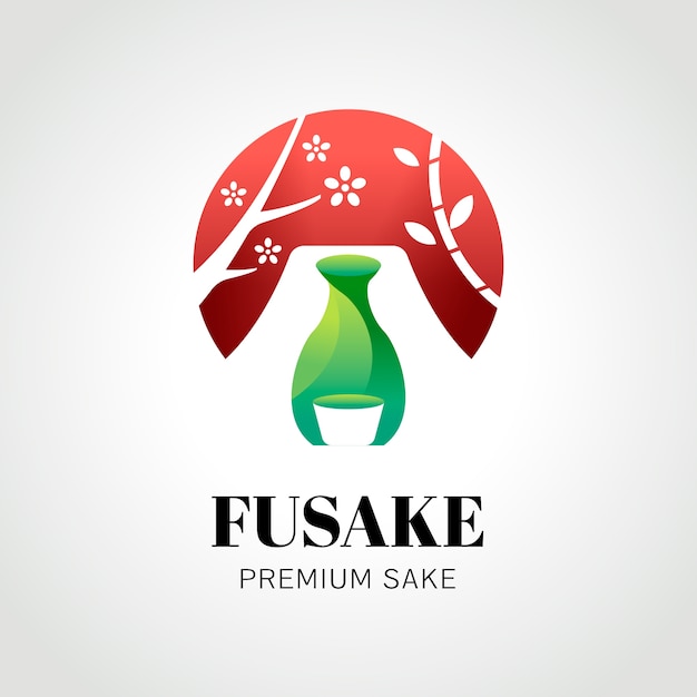 Gradient sake logo