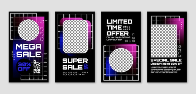 gradient sale instagram stories