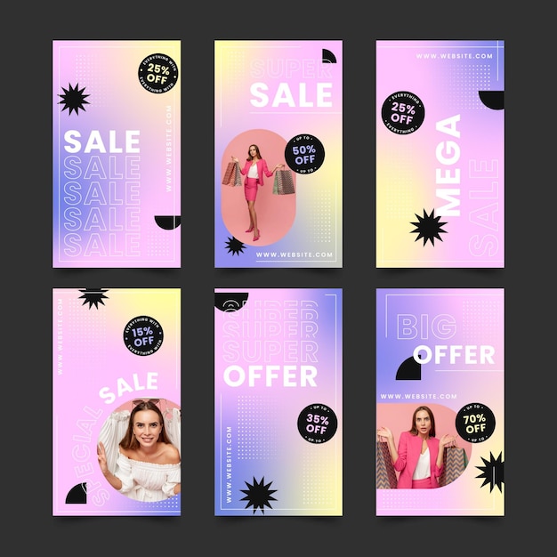 Gradient sale instagram story collection