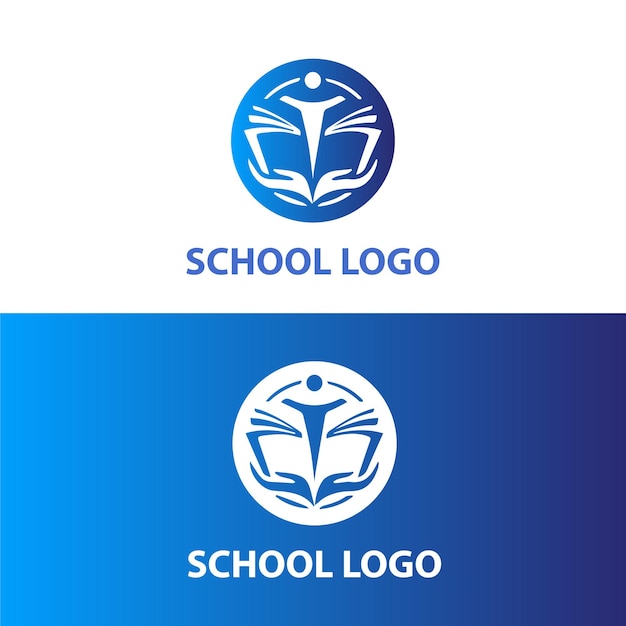 Gradient School Logo Design Template