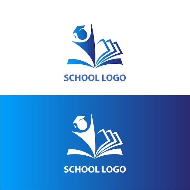 Gradient School Logo Design Template