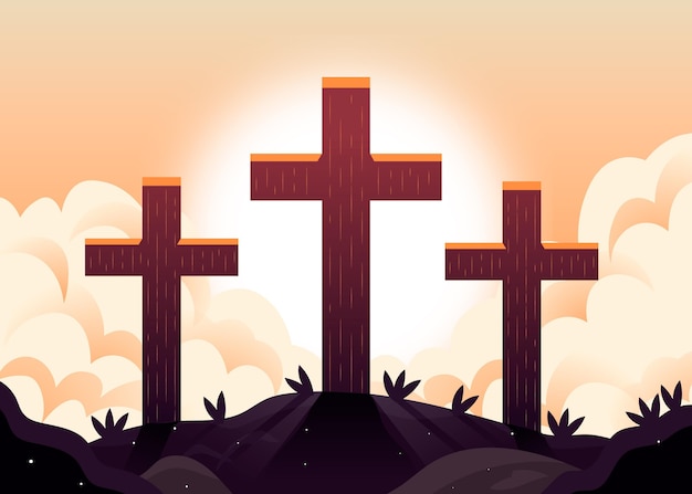 Vector gradient semana santa illustration