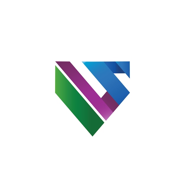 Gradient shield abstract logo