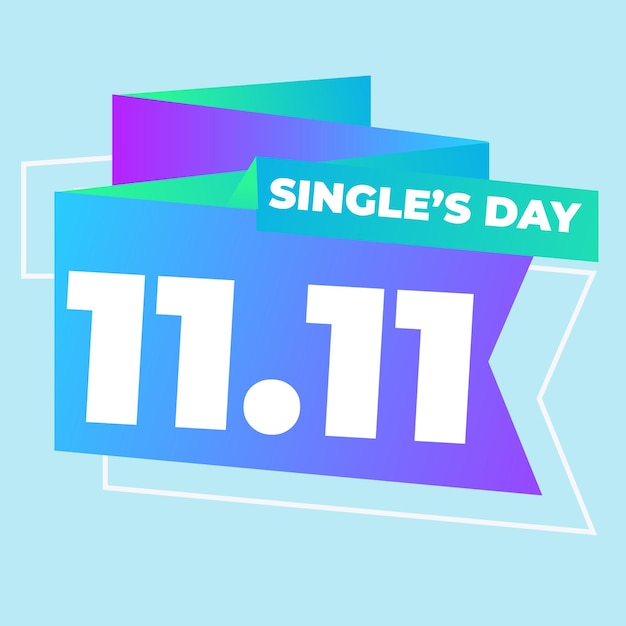 gradient single s day sale labels collection design vector illustration