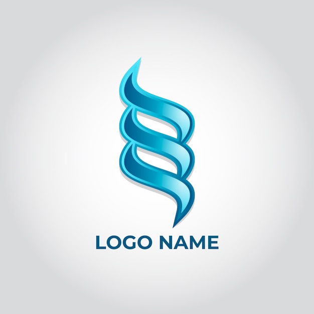 Gradient smoke logo template