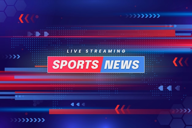 Vector gradient sports news background