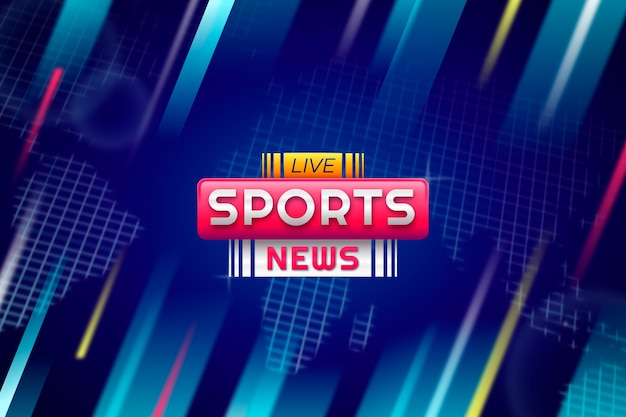 Vector gradient sports news background