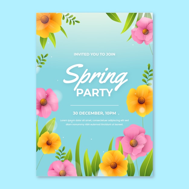 Vector gradient spring template design