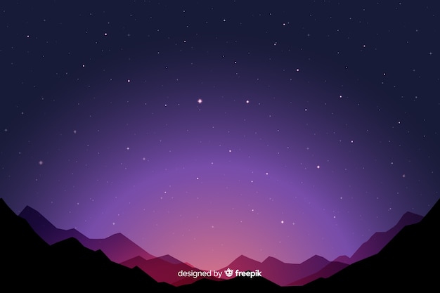 Gradient starry night background