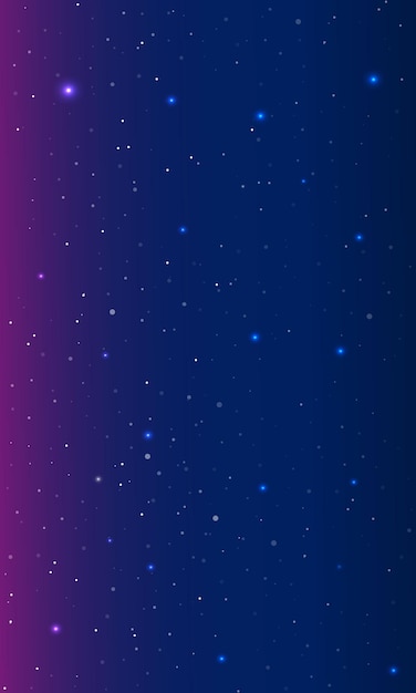 gradient starry night sky background in purple shades