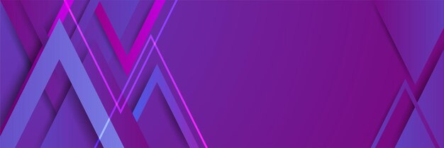 Banner di design astratto colorato viola sfumato