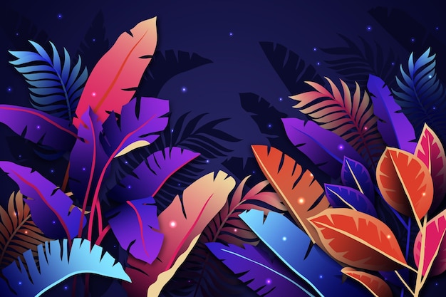 Vector gradient summer background for videocalls