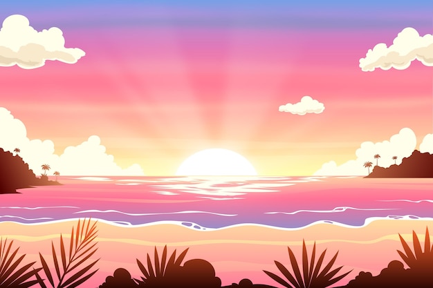 Vector gradient summer background