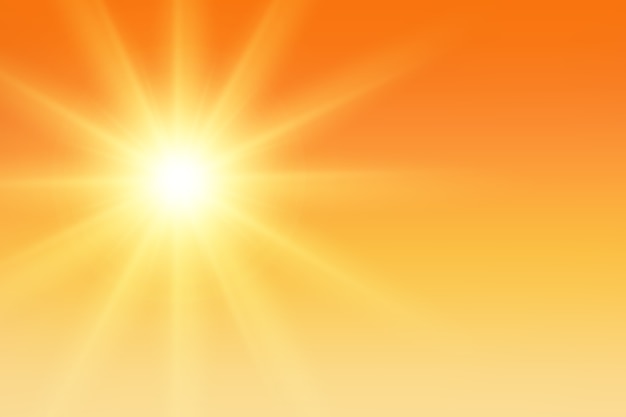 Vector gradient summer heat background