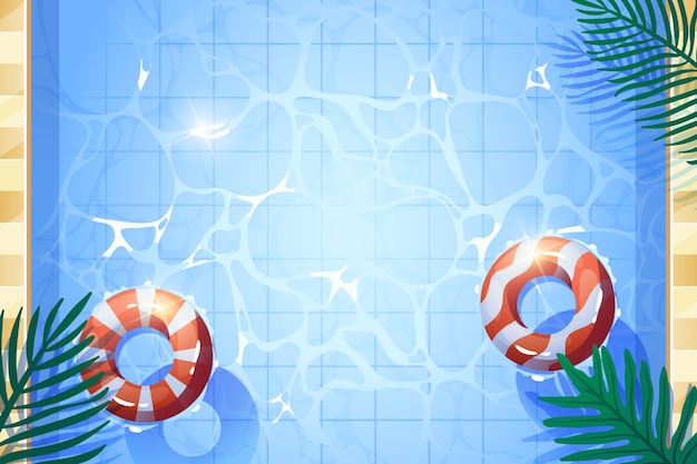 Vector gradient swimming pool background