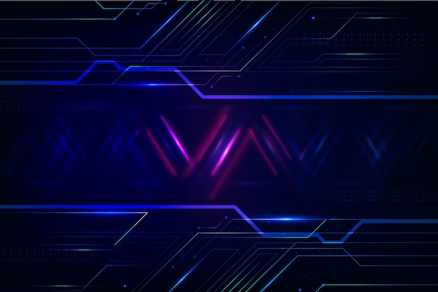 Vector gradient technology and futuristic background