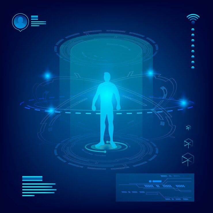 Vector gradient technology illustration