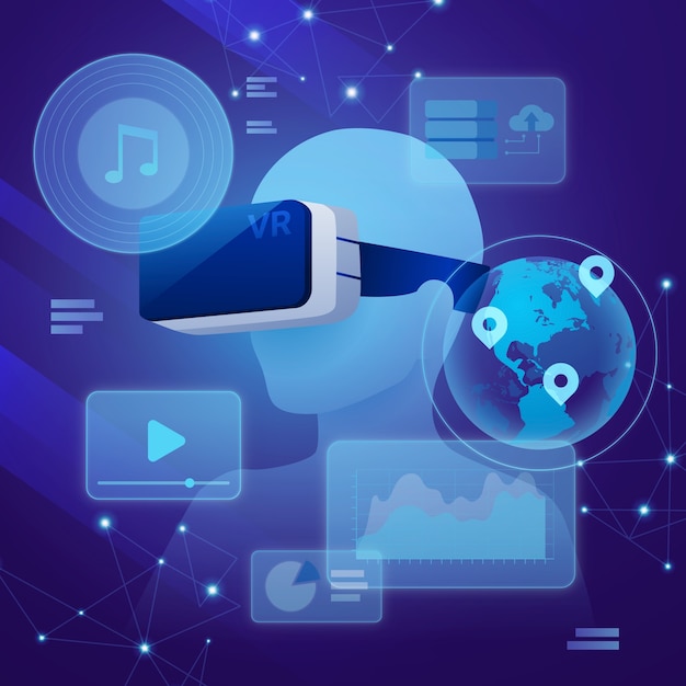 Gradient technology illustration