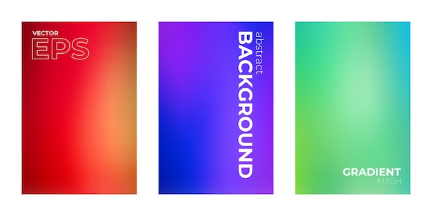 Gradient Template Set for Versatile Design Projects