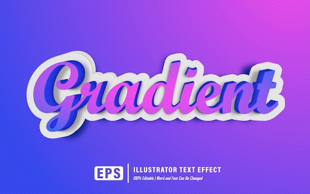 gradient text effect - editable 