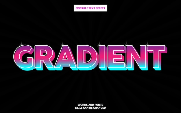 Gradient text effect