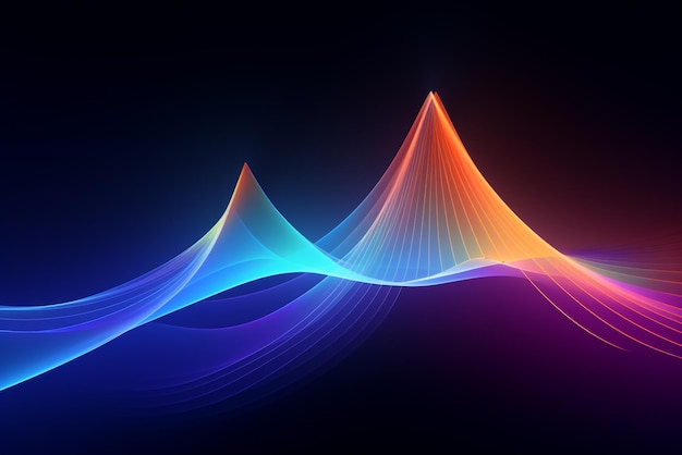 Vector gradient trendy smoke waves colorful background wallpaper 3d render creative smoke swoosh style