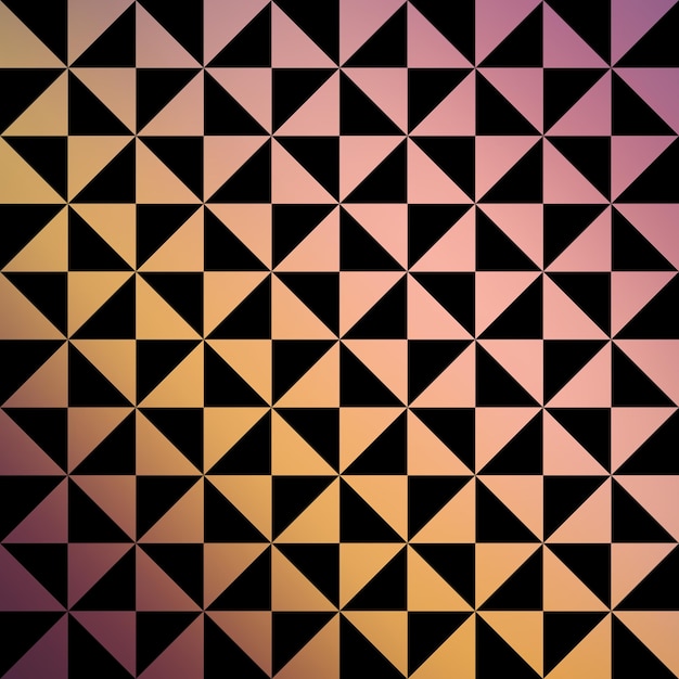 グラデーションの三角形のパターン。抽象的な幾何学的な背景。ディスコとエレガントなスタイルのイラスト