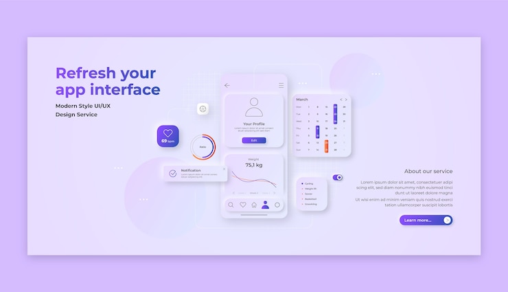 Vector gradiënt ui/ux ontwerpbanner