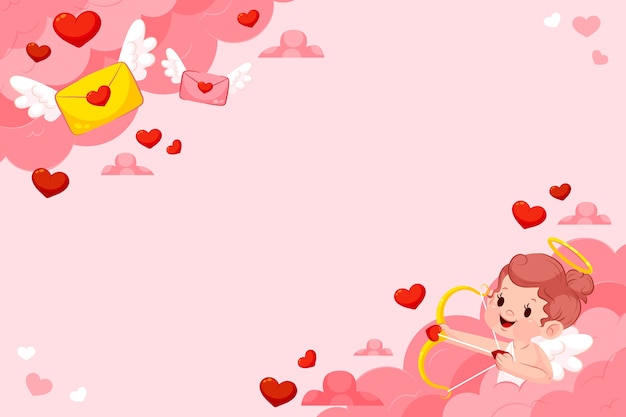 Gradient valentine's day background