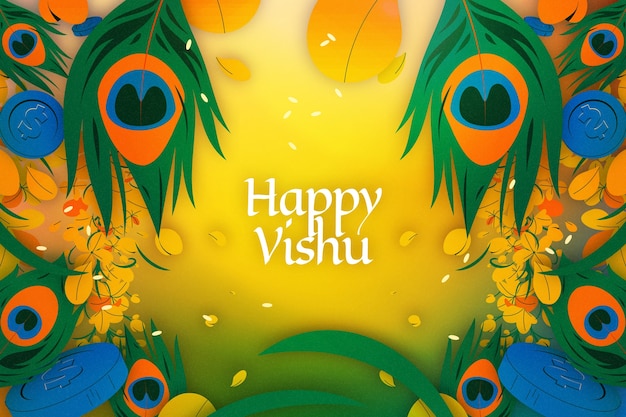 Gradient vishu background