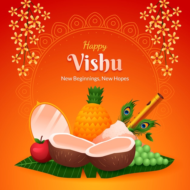 Gradiënt vishu illustratie