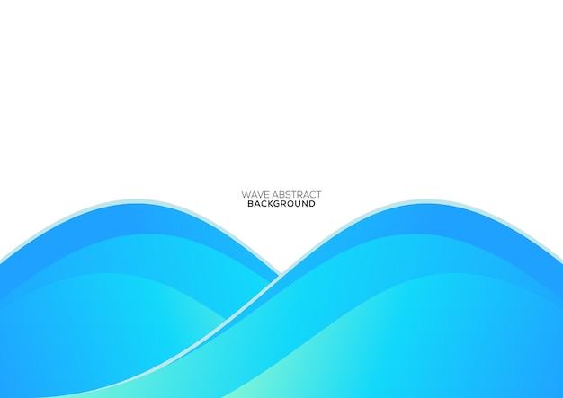 gradient wave background template design