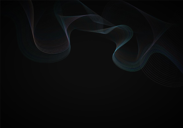 Vector gradient wave lines background vector illustration