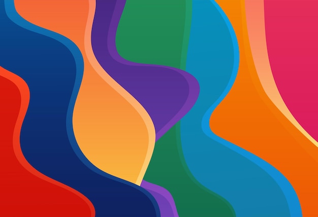 gradient wave liquid abstract background