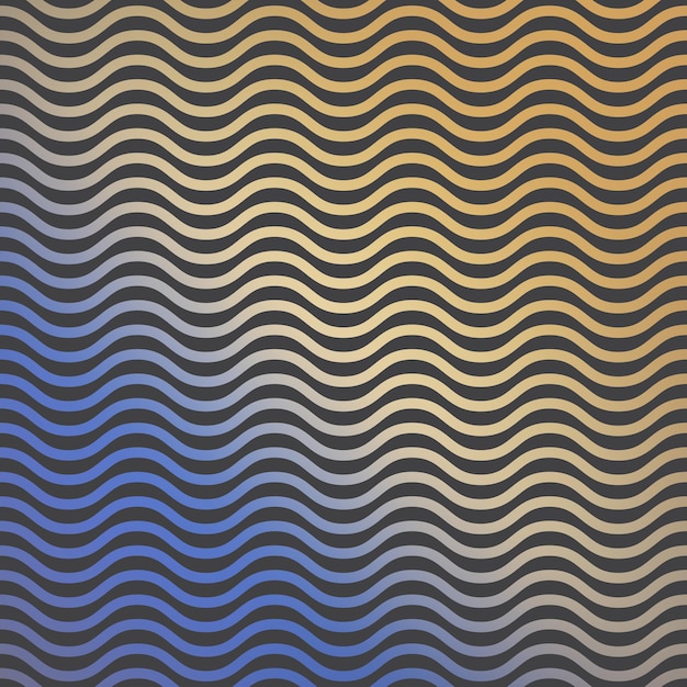 Gradient waves pattern, abstract geometric background. luxury and elegant stylei llustration