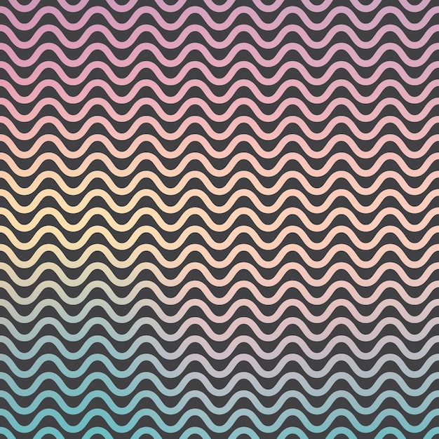 Vector gradient waves pattern, abstract geometric background. luxury and elegant stylei llustration