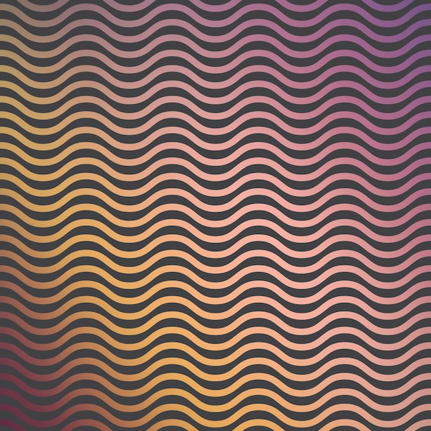 Gradient waves pattern, abstract geometric background. luxury and elegant stylei llustration