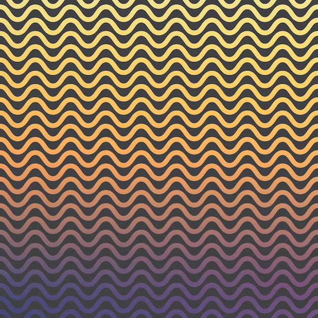 Vector gradient waves pattern, abstract geometric background. luxury and elegant stylei llustration