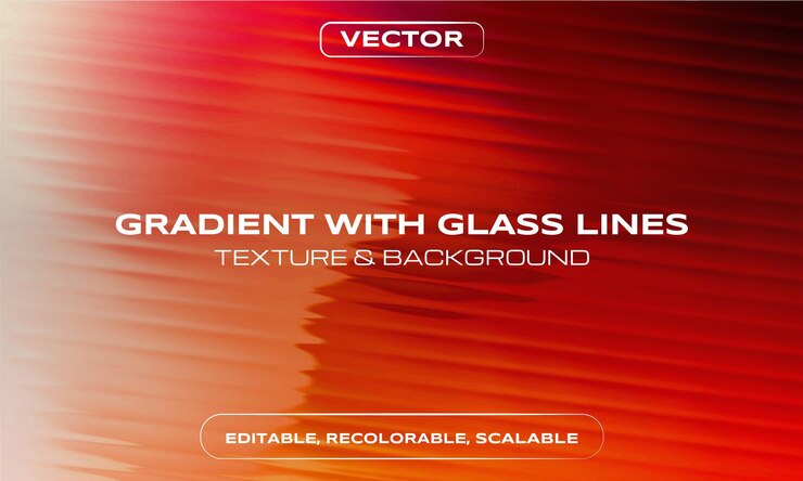 Vector gradient with glass lines