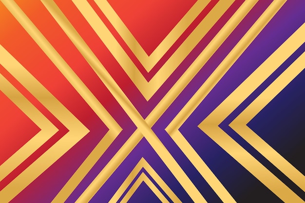 gradient with golden lines pattern background