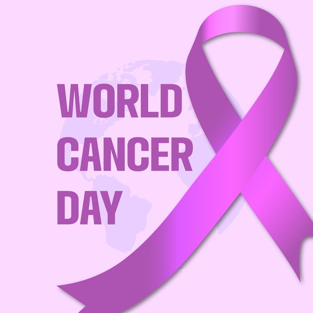 gradient world cancer day post template