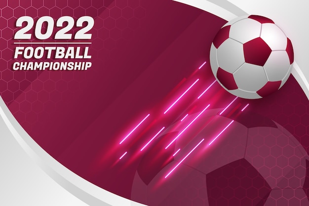 Gradient world footbal championship background