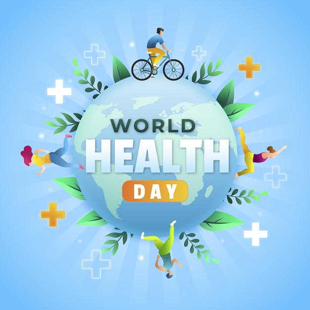 Gradient world health day illustration