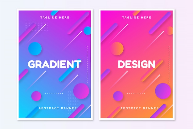 Gradiënte abstracte brochure