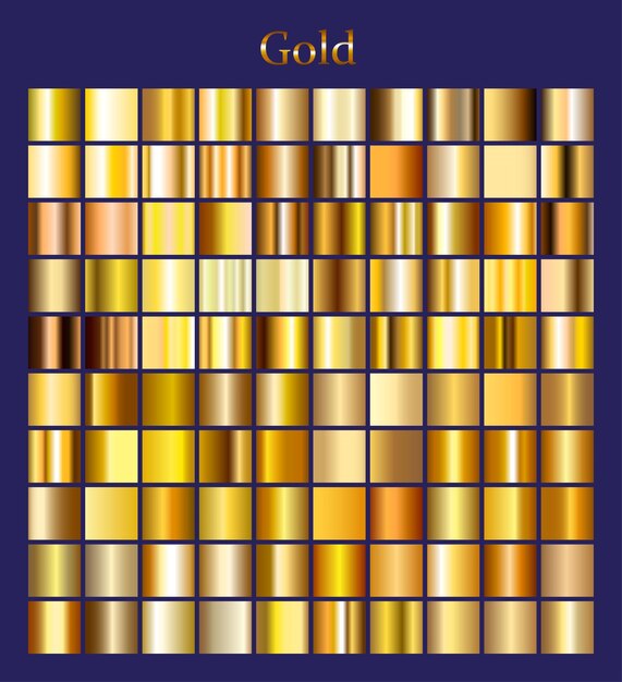 Gradiënten van gouden texturen