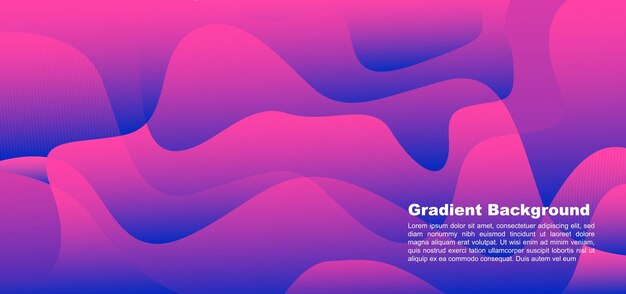 Gradiëntgolf vloeibare achtergrond paars roze