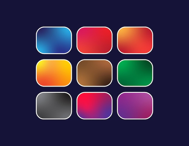 Vector gradients set backgrounds