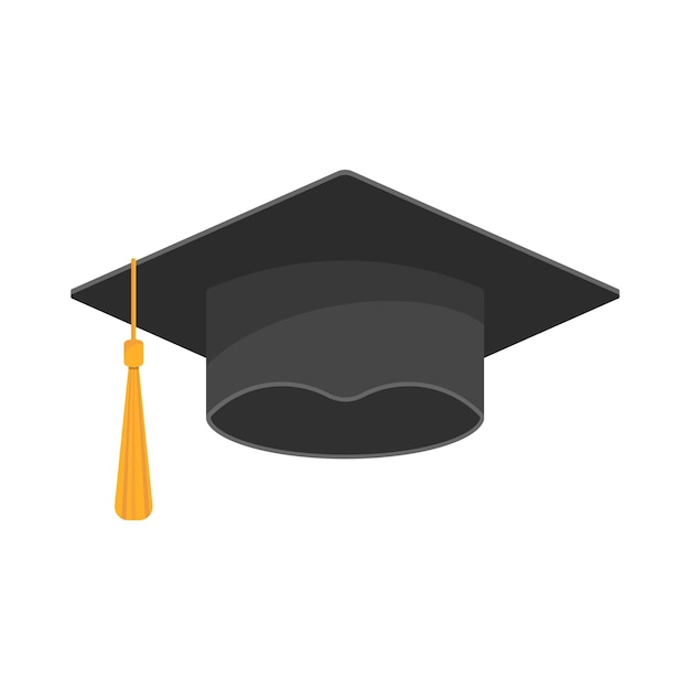 Graduate college middelbare school of universiteit cap vector illustratie