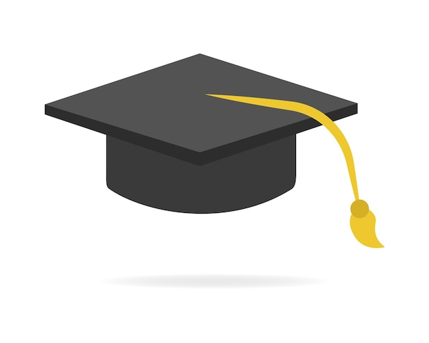 graduation cap and diploma Graduation cap with a golden tassel represents achievement and education